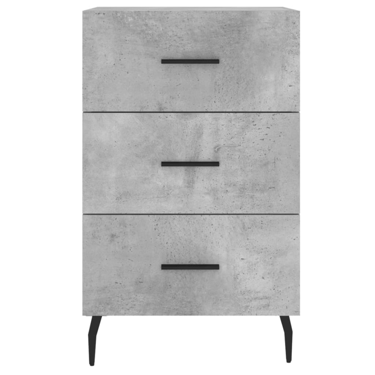 vidaXL Κομοδίνο Γκρι Σκυροδέματος 40x40x66 εκ. από Επεξεργασμένο Ξύλο