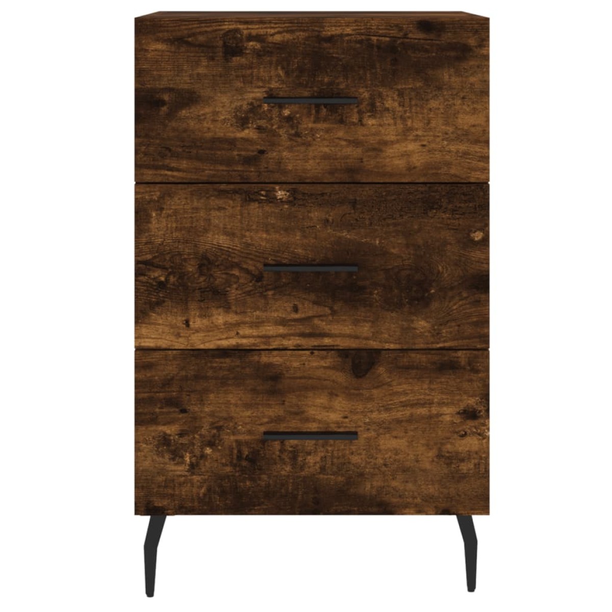 vidaXL Κομοδίνο Καπνιστή Δρυς 40 x 40 x 66 εκ. από Επεξεργασμένο Ξύλο