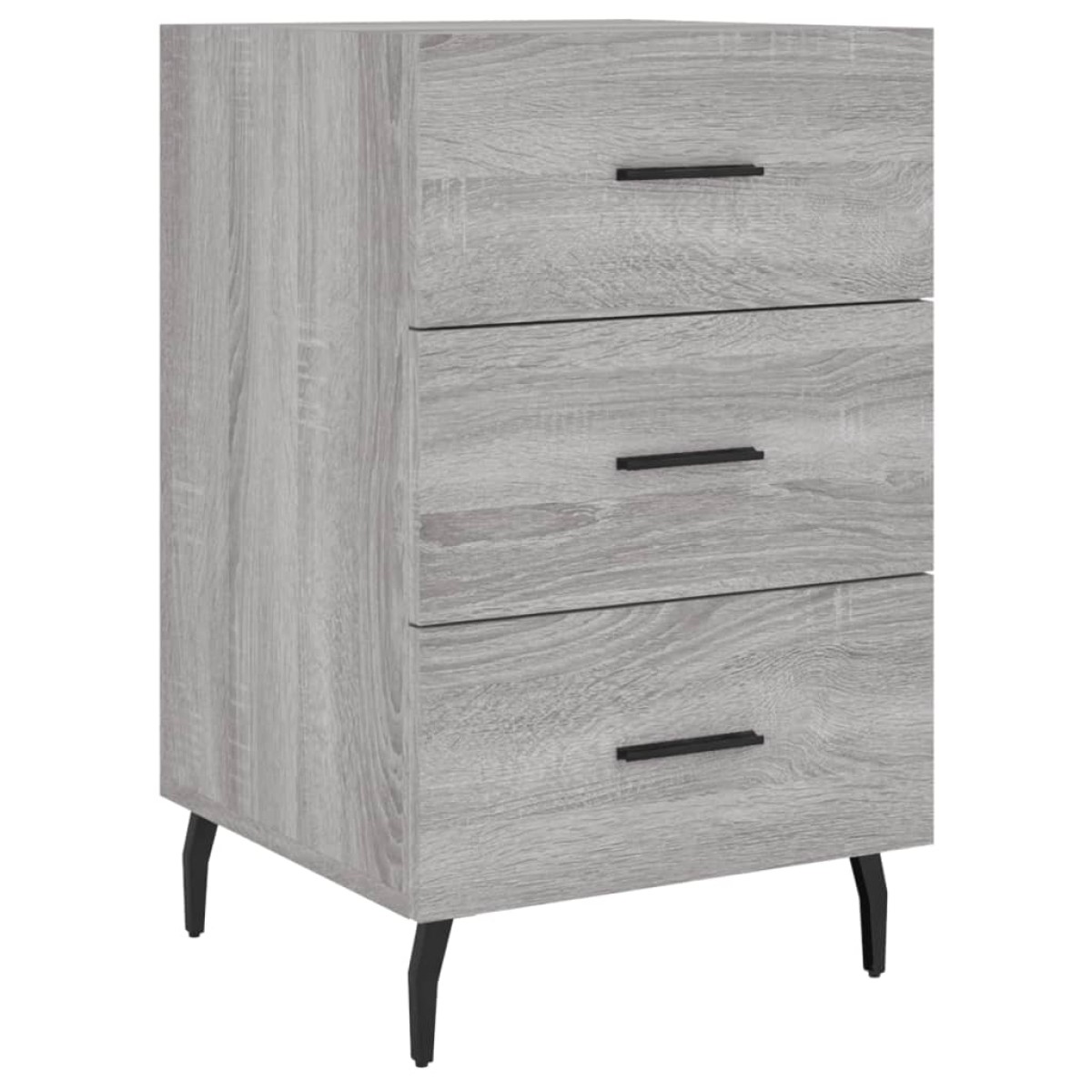vidaXL Κομοδίνο Γκρι Sonoma 40 x 40 x 66 εκ. από Επεξεργασμένο Ξύλο