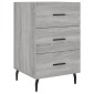 vidaXL Κομοδίνο Γκρι Sonoma 40 x 40 x 66 εκ. από Επεξεργασμένο Ξύλο