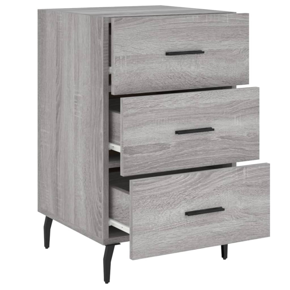 vidaXL Κομοδίνο Γκρι Sonoma 40 x 40 x 66 εκ. από Επεξεργασμένο Ξύλο
