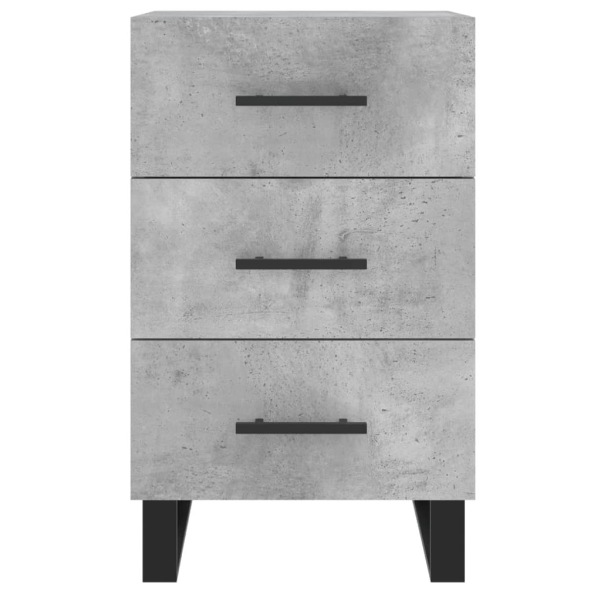 vidaXL Κομοδίνο Γκρι Σκυροδέματος 40x40x66 εκ. από Επεξεργασμένο Ξύλο
