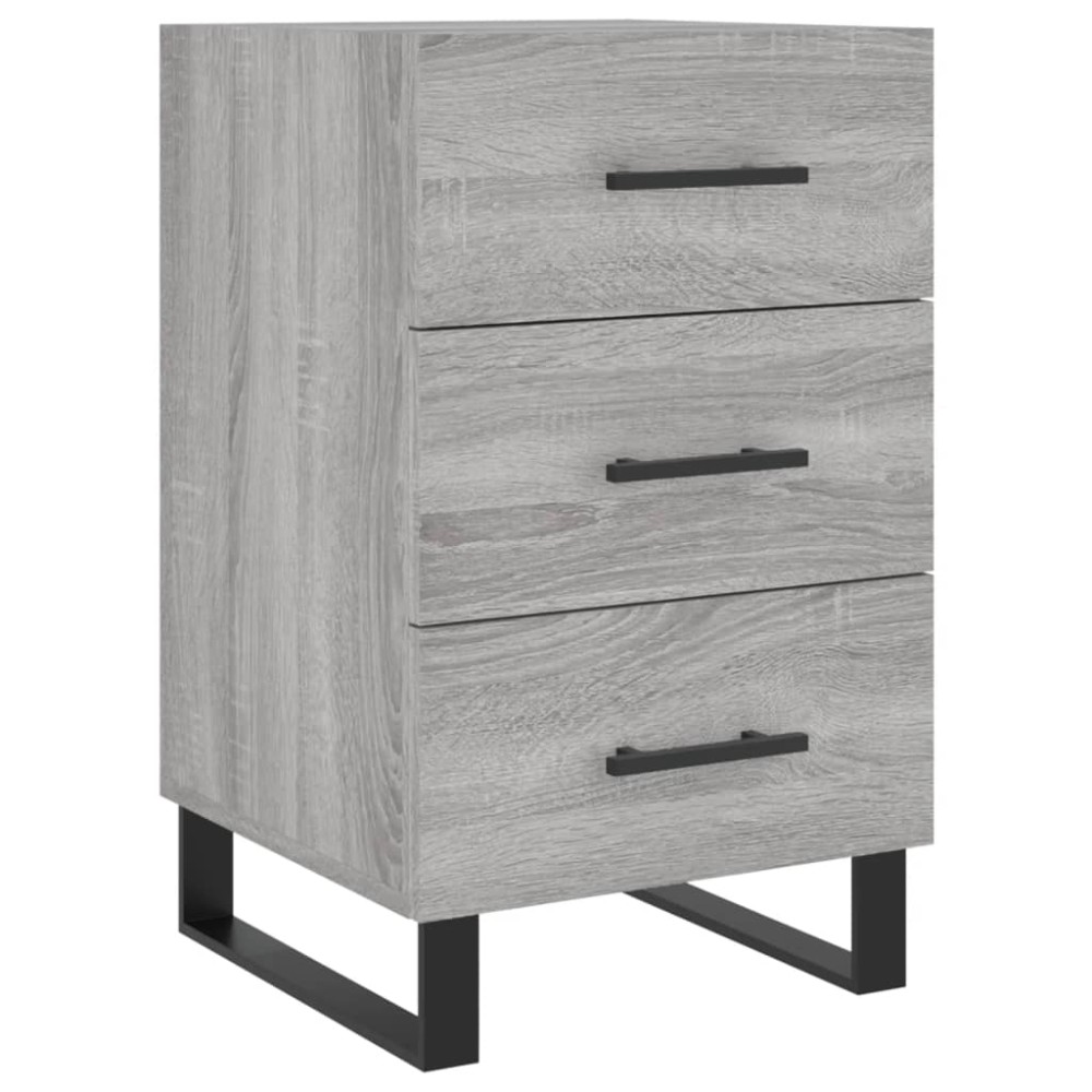 vidaXL Κομοδίνο Γκρι Sonoma 40 x 40 x 66 εκ. από Επεξεργασμένο Ξύλο