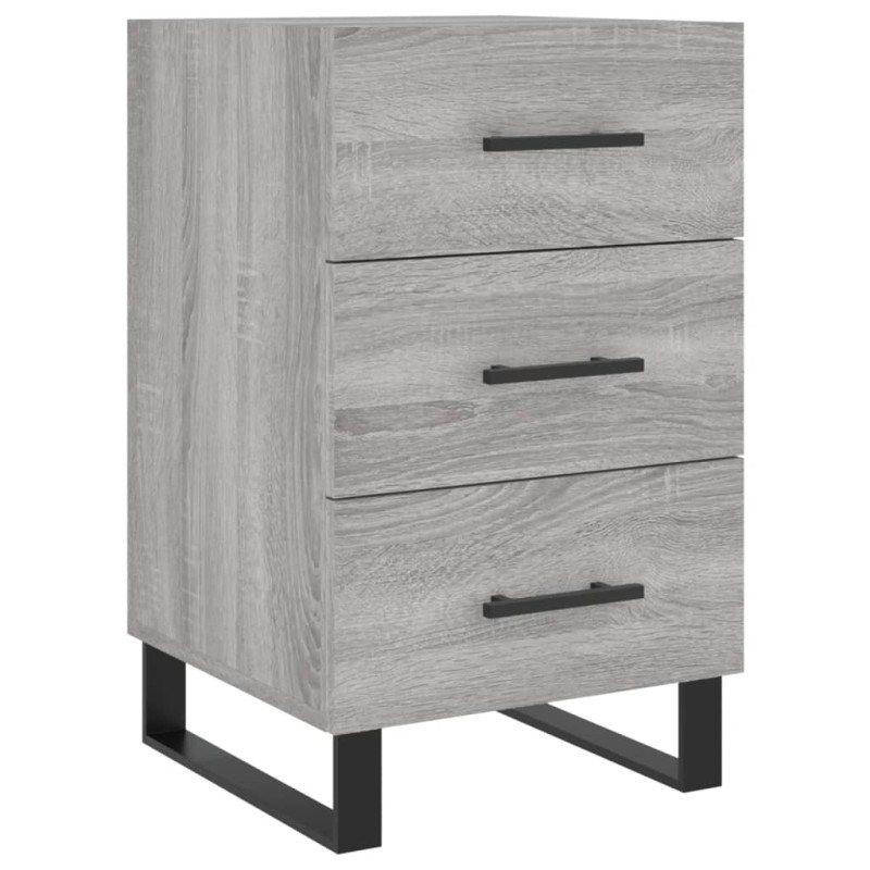 vidaXL Κομοδίνο Γκρι Sonoma 40 x 40 x 66 εκ. από Επεξεργασμένο Ξύλο