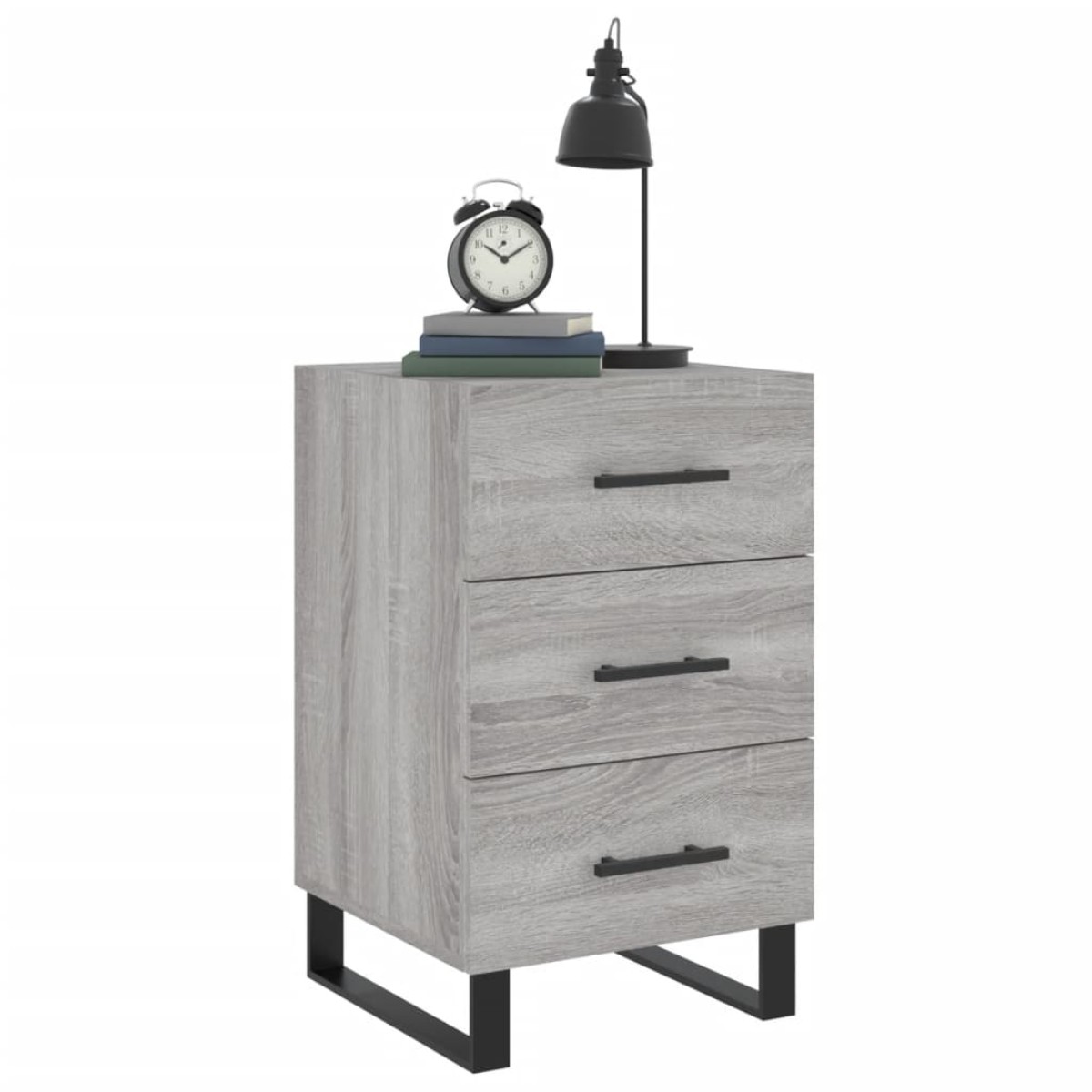 vidaXL Κομοδίνο Γκρι Sonoma 40 x 40 x 66 εκ. από Επεξεργασμένο Ξύλο