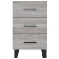 vidaXL Κομοδίνο Γκρι Sonoma 40 x 40 x 66 εκ. από Επεξεργασμένο Ξύλο
