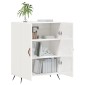 vidaXL Ντουλάπι Γυαλιστερό Λευκό 69,5x34x90 εκ. Επεξεργασμένο Ξύλο