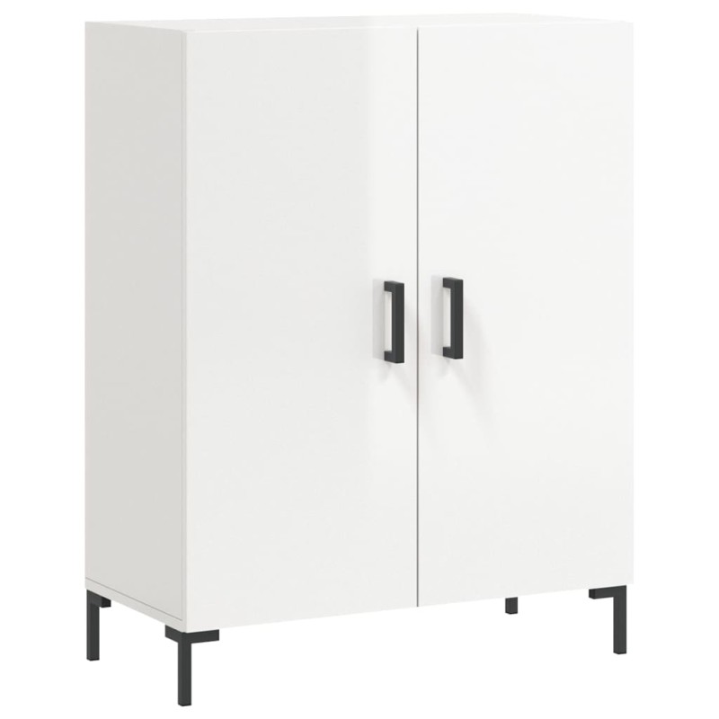 vidaXL Ντουλάπι Γυαλιστερό Λευκό 69,5x34x90 εκ. Επεξεργασμένο Ξύλο