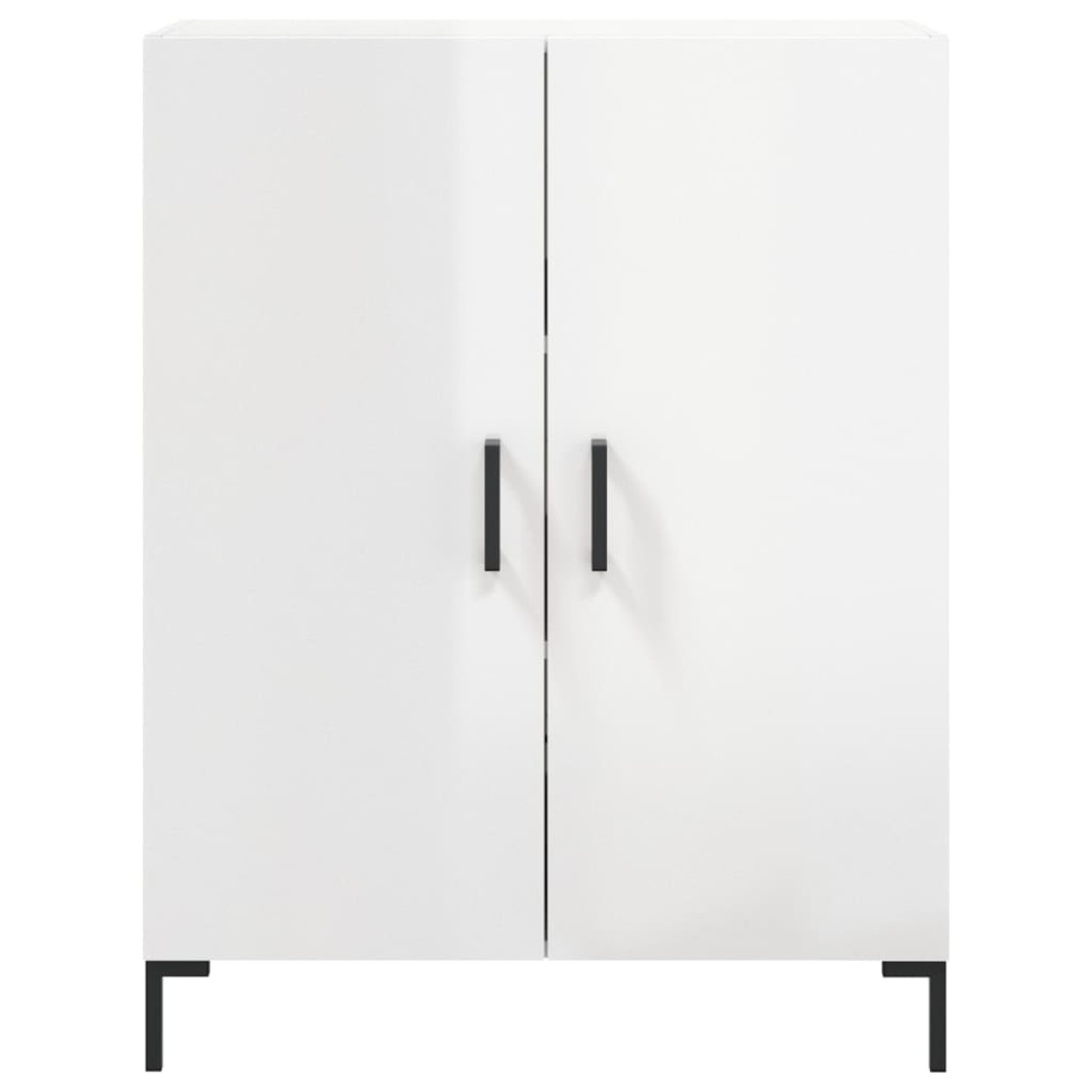 vidaXL Ντουλάπι Γυαλιστερό Λευκό 69,5x34x90 εκ. Επεξεργασμένο Ξύλο