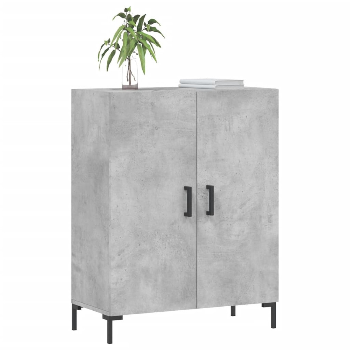 vidaXL Ντουλάπι Γκρι Σκυροδέματος 69,5x34x90 εκ. Επεξεργασμένο Ξύλο