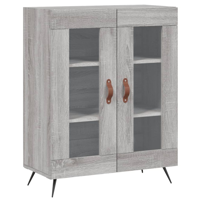 vidaXL Ντουλάπι Γκρι Sonoma 69,5 x 34 x 90 εκ. από Επεξεργασμένο Ξύλο
