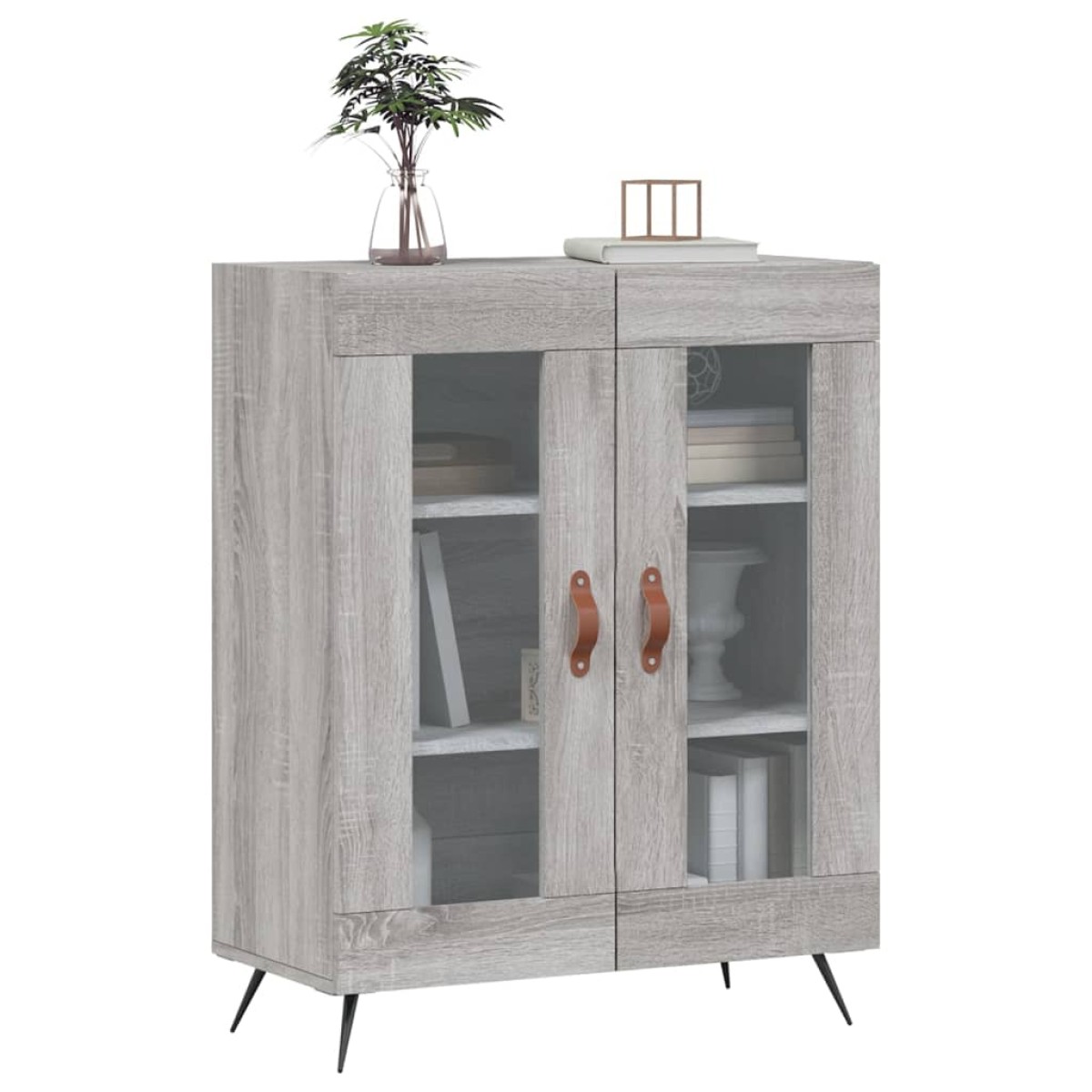 vidaXL Ντουλάπι Γκρι Sonoma 69,5 x 34 x 90 εκ. από Επεξεργασμένο Ξύλο