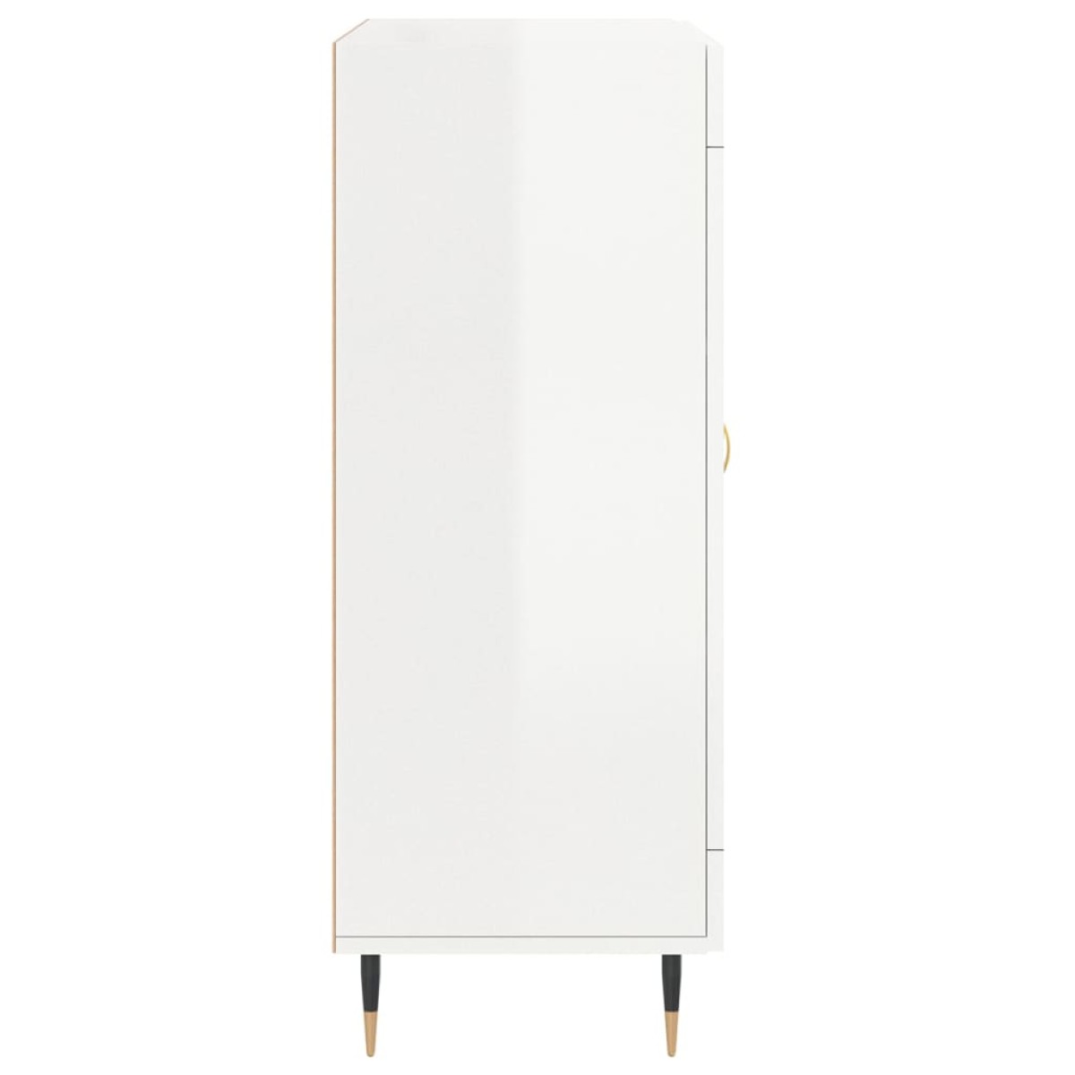 vidaXL Ντουλάπι Γυαλιστερό Λευκό 69,5x34x90 εκ. Επεξεργασμένο Ξύλο