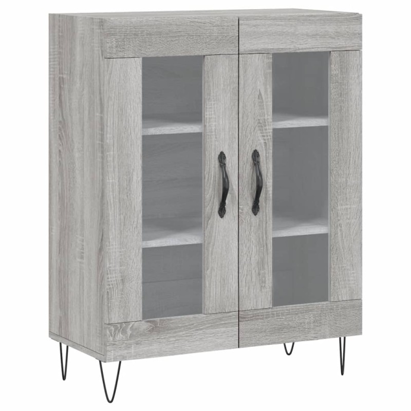 vidaXL Ντουλάπι Γκρι Sonoma 69,5 x 34 x 90 εκ. από Επεξεργασμένο Ξύλο