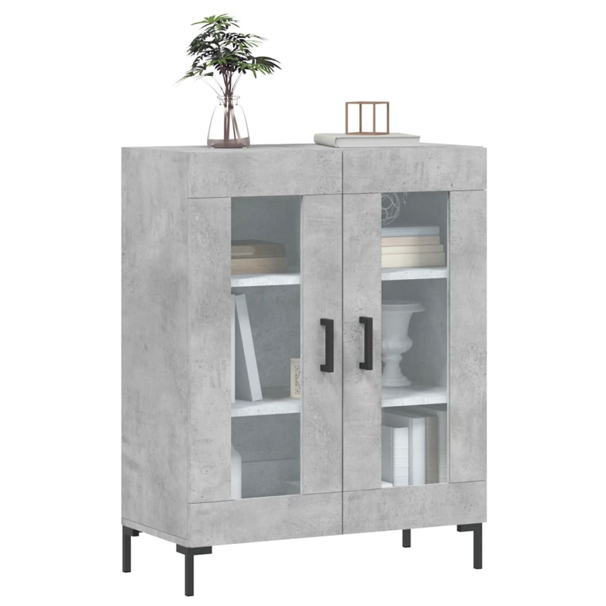 vidaXL Ντουλάπι Γκρι Σκυροδέματος 69,5x34x90 εκ. Επεξεργασμένο Ξύλο