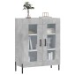 vidaXL Ντουλάπι Γκρι Σκυροδέματος 69,5x34x90 εκ. Επεξεργασμένο Ξύλο