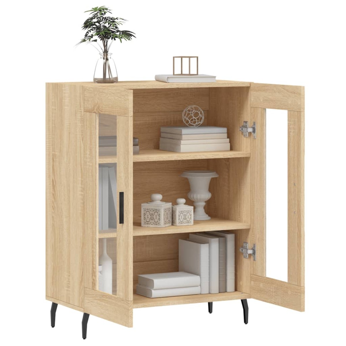 vidaXL Ντουλάπι Sonoma Δρυς 69,5 x 34 x 90 εκ. από Επεξεργασμένο Ξύλο