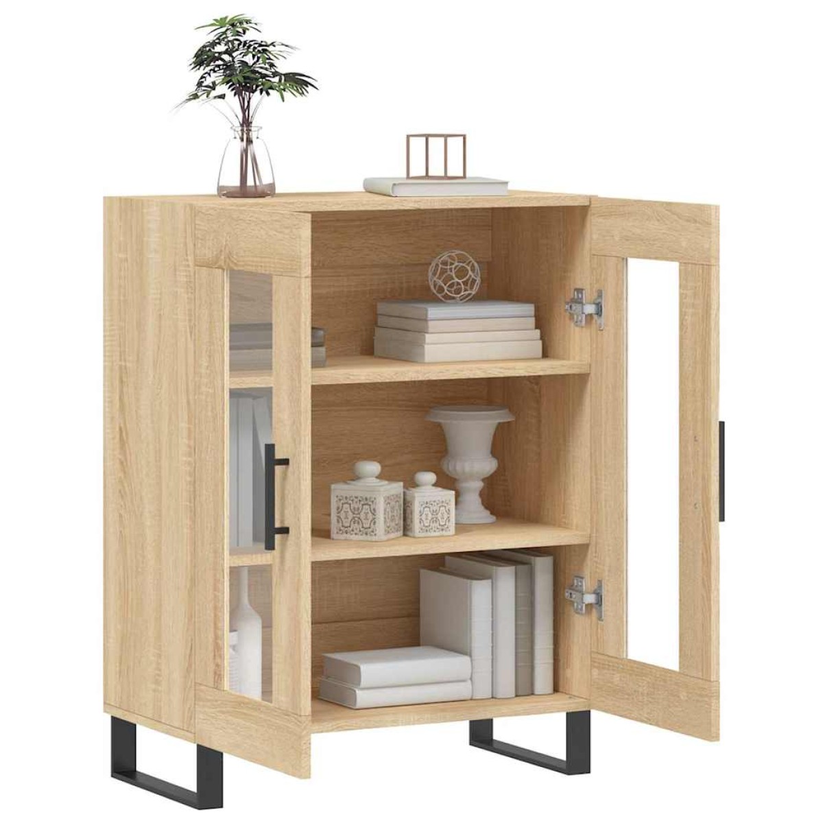 vidaXL Ντουλάπι Sonoma Δρυς 69,5 x 34 x 90 εκ. από Επεξεργασμένο Ξύλο