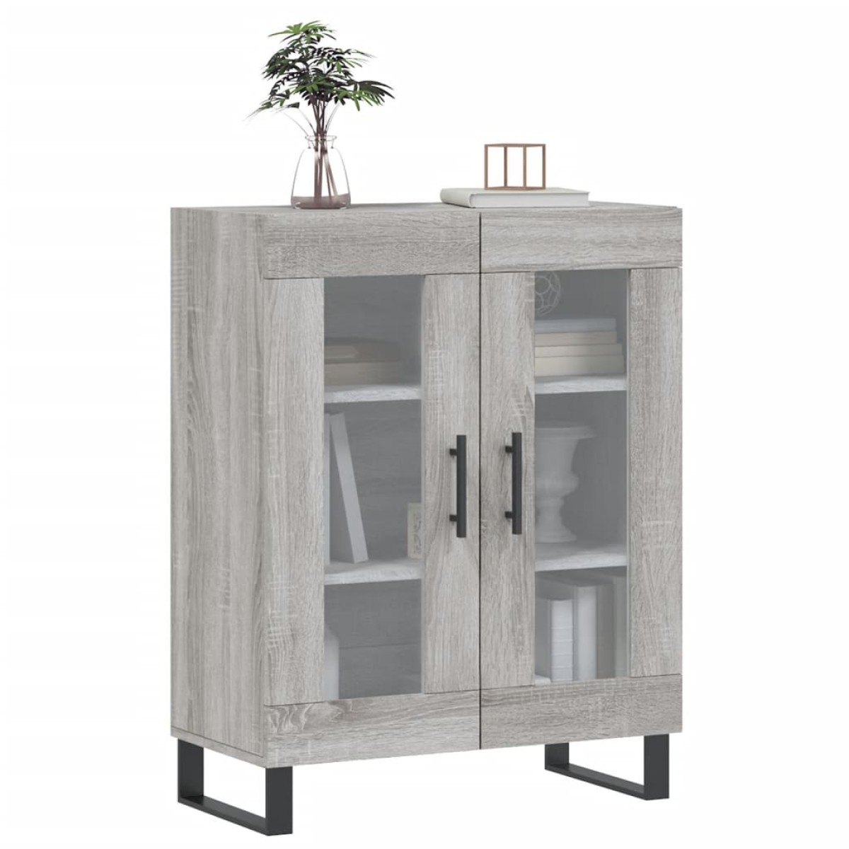 vidaXL Ντουλάπι Γκρι Sonoma 69,5 x 34 x 90 εκ. από Επεξεργασμένο Ξύλο