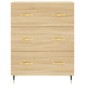 vidaXL Ντουλάπι Sonoma Δρυς 69,5 x 34 x 90 εκ. από Επεξεργασμένο Ξύλο