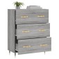 vidaXL Ντουλάπι Γκρι Sonoma 69,5 x 34 x 90 εκ. από Επεξεργασμένο Ξύλο