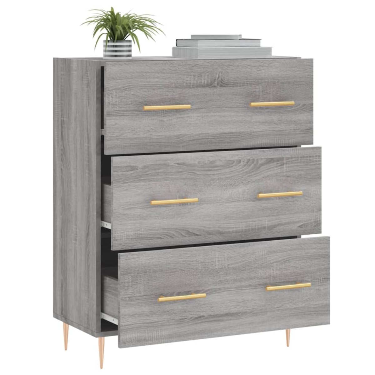 vidaXL Ντουλάπι Γκρι Sonoma 69,5 x 34 x 90 εκ. από Επεξεργασμένο Ξύλο