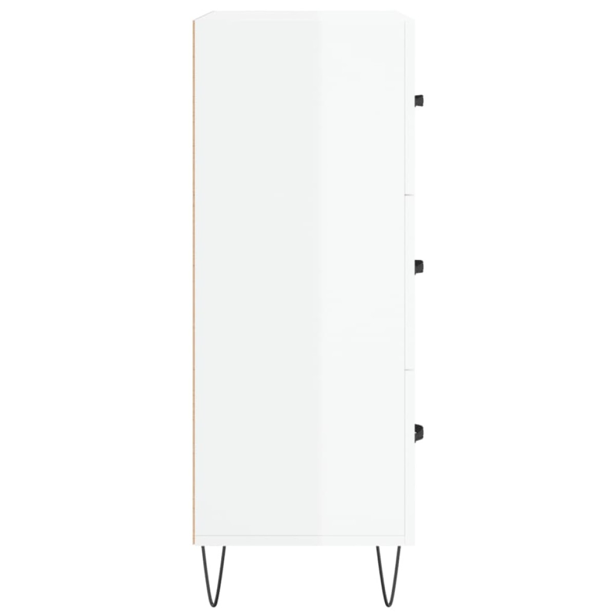 vidaXL Ντουλάπι Γυαλιστερό Λευκό 69,5x34x90 εκ. Επεξεργασμένο Ξύλο