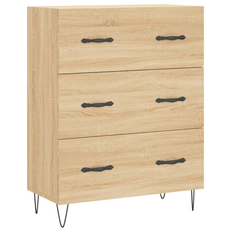 vidaXL Ντουλάπι Sonoma Δρυς 69,5 x 34 x 90 εκ. από Επεξεργασμένο Ξύλο