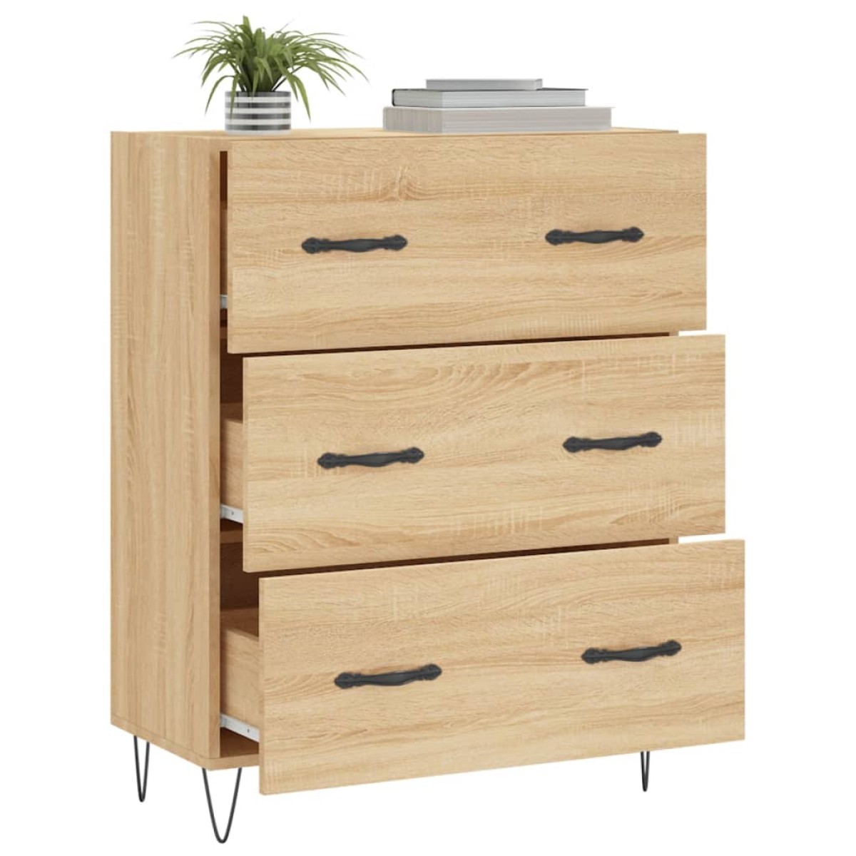 vidaXL Ντουλάπι Sonoma Δρυς 69,5 x 34 x 90 εκ. από Επεξεργασμένο Ξύλο