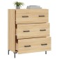 vidaXL Ντουλάπι Sonoma Δρυς 69,5 x 34 x 90 εκ. από Επεξεργασμένο Ξύλο