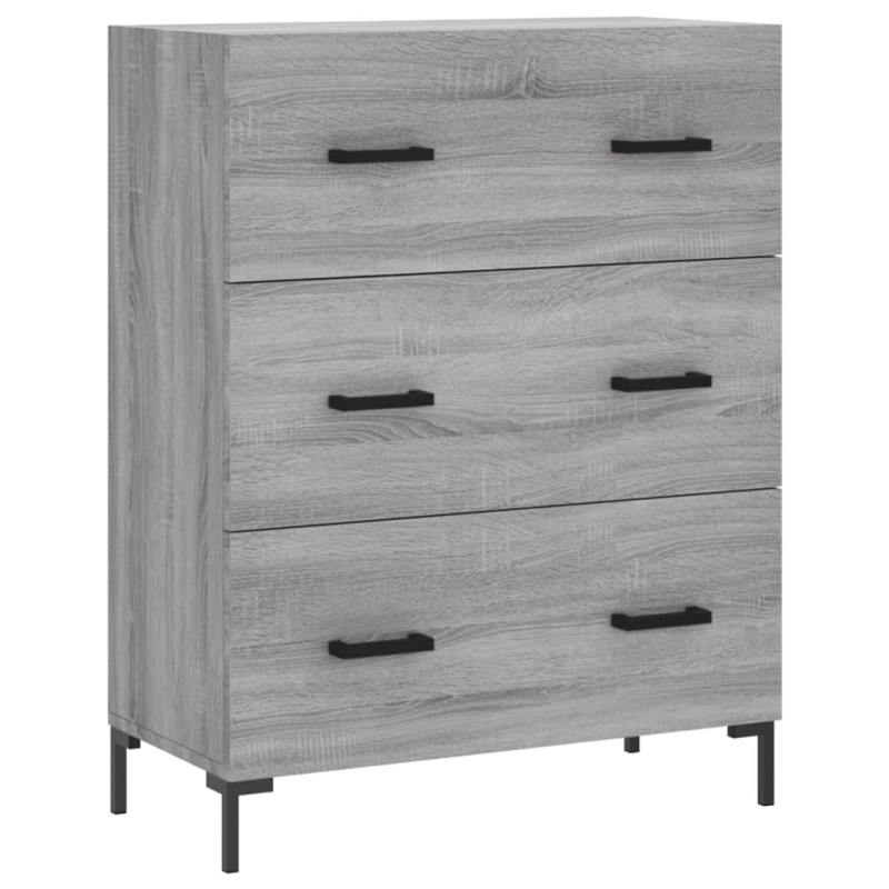 vidaXL Ντουλάπι Γκρι Sonoma 69,5 x 34 x 90 εκ. από Επεξεργασμένο Ξύλο