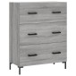 vidaXL Ντουλάπι Γκρι Sonoma 69,5 x 34 x 90 εκ. από Επεξεργασμένο Ξύλο