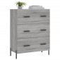 vidaXL Ντουλάπι Γκρι Sonoma 69,5 x 34 x 90 εκ. από Επεξεργασμένο Ξύλο