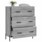 vidaXL Ντουλάπι Γκρι Sonoma 69,5 x 34 x 90 εκ. από Επεξεργασμένο Ξύλο