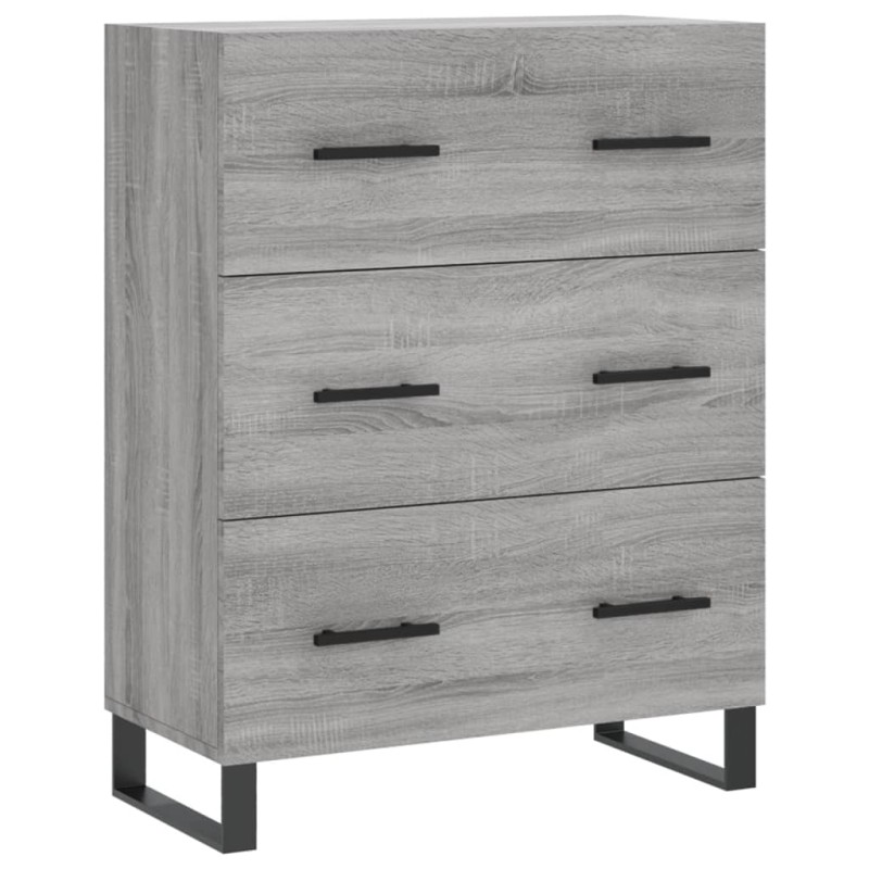 vidaXL Ντουλάπι Γκρι Sonoma 69,5 x 34 x 90 εκ. από Επεξεργασμένο Ξύλο