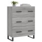 vidaXL Ντουλάπι Γκρι Sonoma 69,5 x 34 x 90 εκ. από Επεξεργασμένο Ξύλο