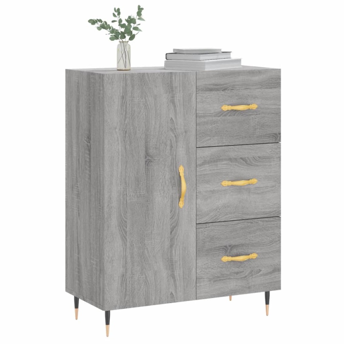 vidaXL Ντουλάπι Γκρι Sonoma 69,5 x 34 x 90 εκ. από Επεξεργασμένο Ξύλο