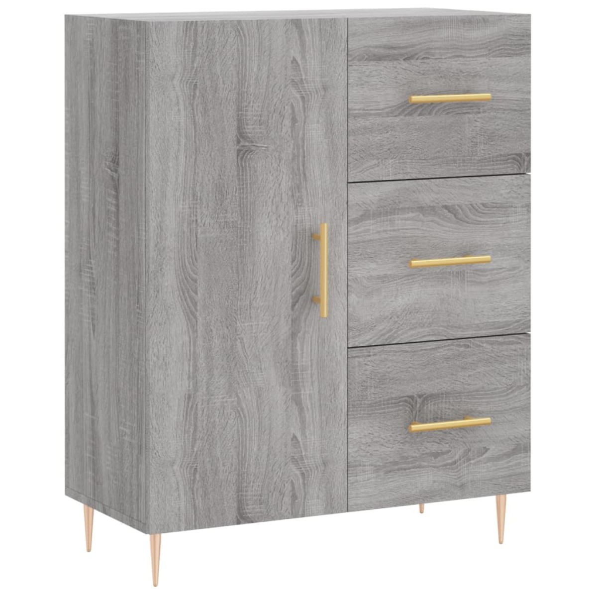vidaXL Ντουλάπι Γκρι Sonoma 69,5 x 34 x 90 εκ. από Επεξεργασμένο Ξύλο