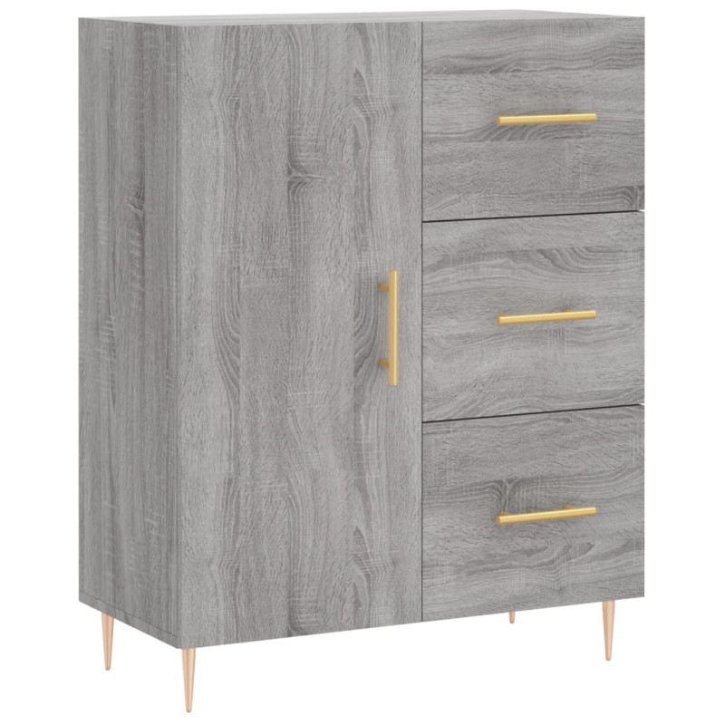 vidaXL Ντουλάπι Γκρι Sonoma 69,5 x 34 x 90 εκ. από Επεξεργασμένο Ξύλο
