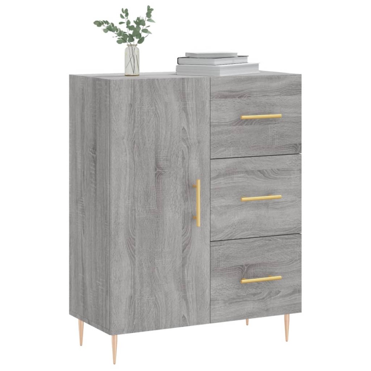 vidaXL Ντουλάπι Γκρι Sonoma 69,5 x 34 x 90 εκ. από Επεξεργασμένο Ξύλο