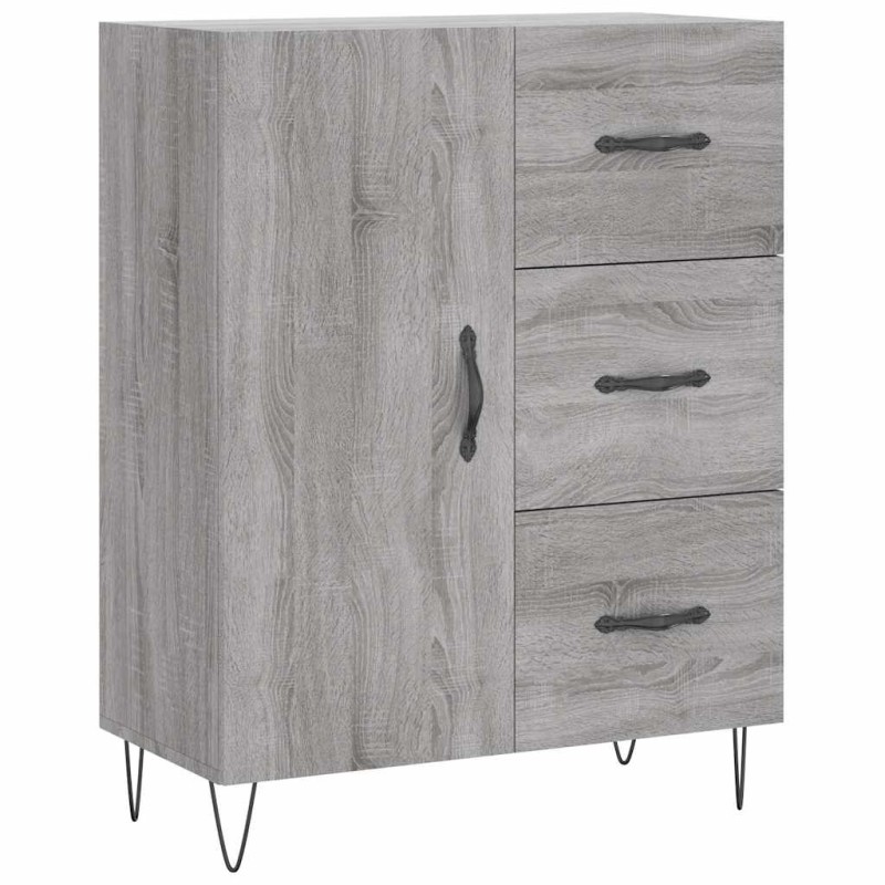 vidaXL Ντουλάπι Γκρι Sonoma 69,5 x 34 x 90 εκ. από Επεξεργασμένο Ξύλο
