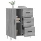 vidaXL Ντουλάπι Γκρι Sonoma 69,5 x 34 x 90 εκ. από Επεξεργασμένο Ξύλο