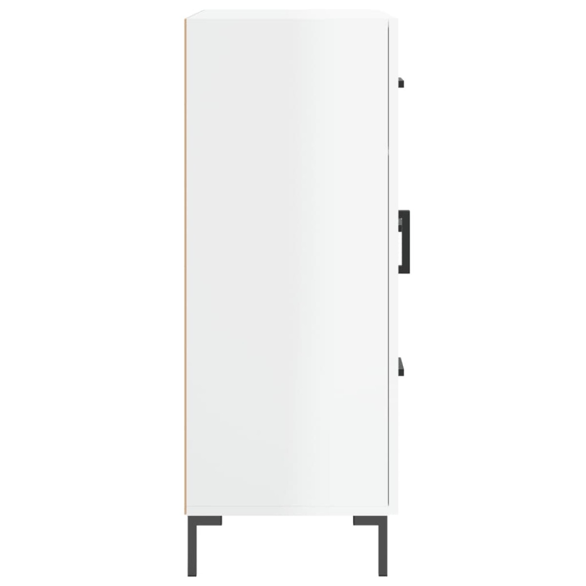 vidaXL Ντουλάπι Γυαλιστερό Λευκό 69,5x34x90 εκ. Επεξεργασμένο Ξύλο