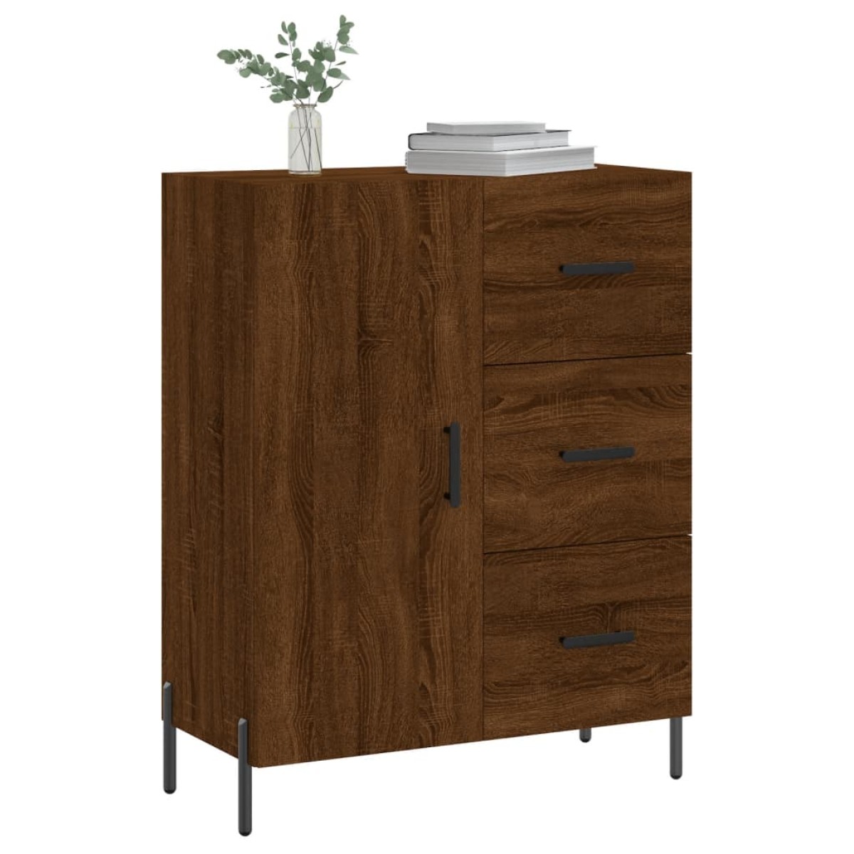 vidaXL Ντουλάπι Καφέ Δρυς 69,5 x 34 x 90 εκ. Επεξεργασμένο Ξύλο