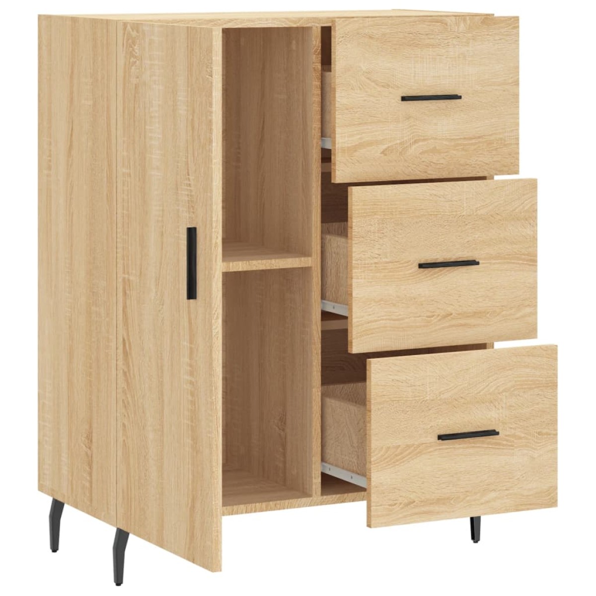 vidaXL Ντουλάπι Sonoma Δρυς 69,5 x 34 x 90 εκ. από Επεξεργασμένο Ξύλο