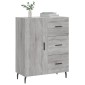 vidaXL Ντουλάπι Γκρι Sonoma 69,5 x 34 x 90 εκ. από Επεξεργασμένο Ξύλο