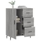 vidaXL Ντουλάπι Γκρι Sonoma 69,5 x 34 x 90 εκ. από Επεξεργασμένο Ξύλο