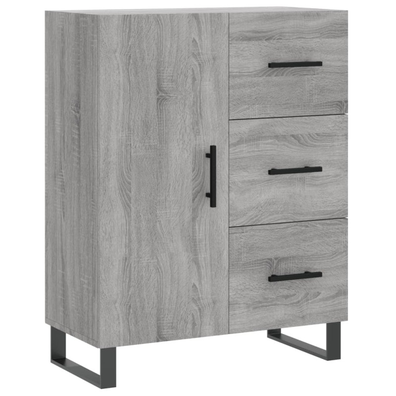 vidaXL Ντουλάπι Γκρι Sonoma 69,5 x 34 x 90 εκ. από Επεξεργασμένο Ξύλο