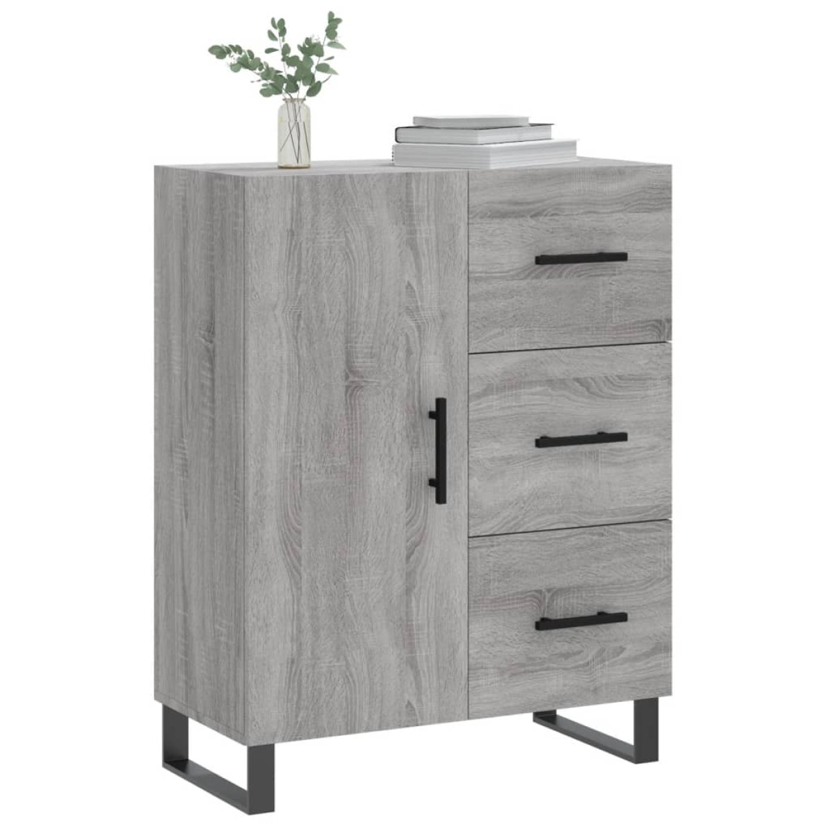 vidaXL Ντουλάπι Γκρι Sonoma 69,5 x 34 x 90 εκ. από Επεξεργασμένο Ξύλο