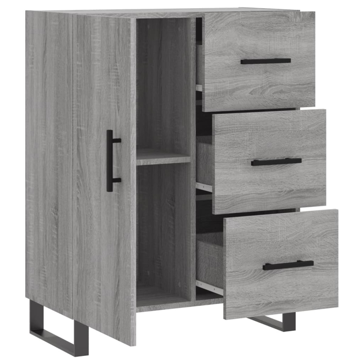 vidaXL Ντουλάπι Γκρι Sonoma 69,5 x 34 x 90 εκ. από Επεξεργασμένο Ξύλο